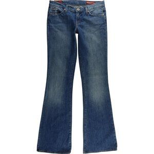 Blue 2 Flare Jeans Women's 27 Stretch Low Rise B728